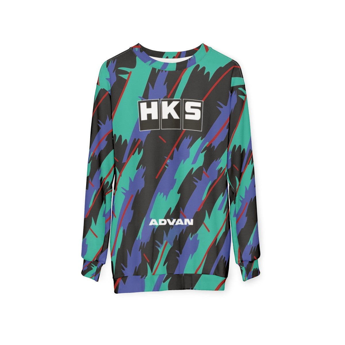 HKS Advan JDM Racing Sweatshirt - hanging