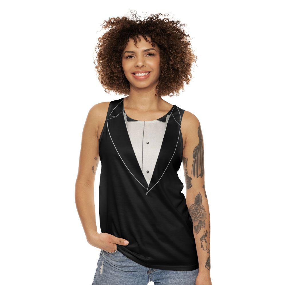 Tuxedo Unisex Tank Top - women