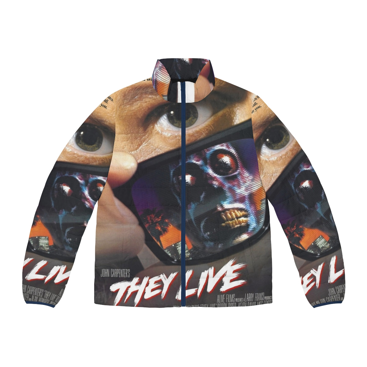 They Live Puffer Jacket 2 - Iconic Sci-Fi Horror Cult Classic