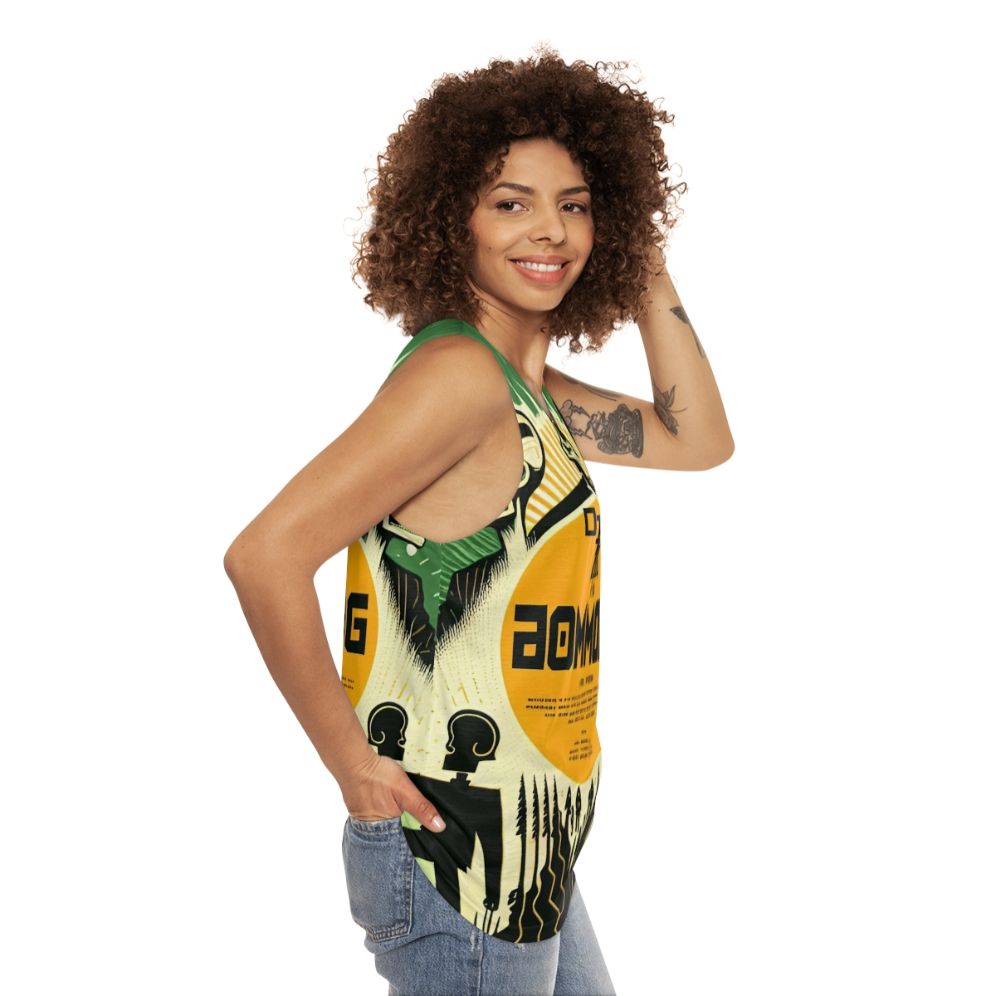 Unique unisex music pop tank top - women side