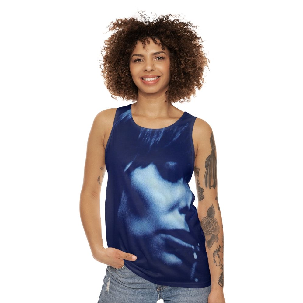 Joni Mitchell Blue Unisex Folk Music Tank Top - women