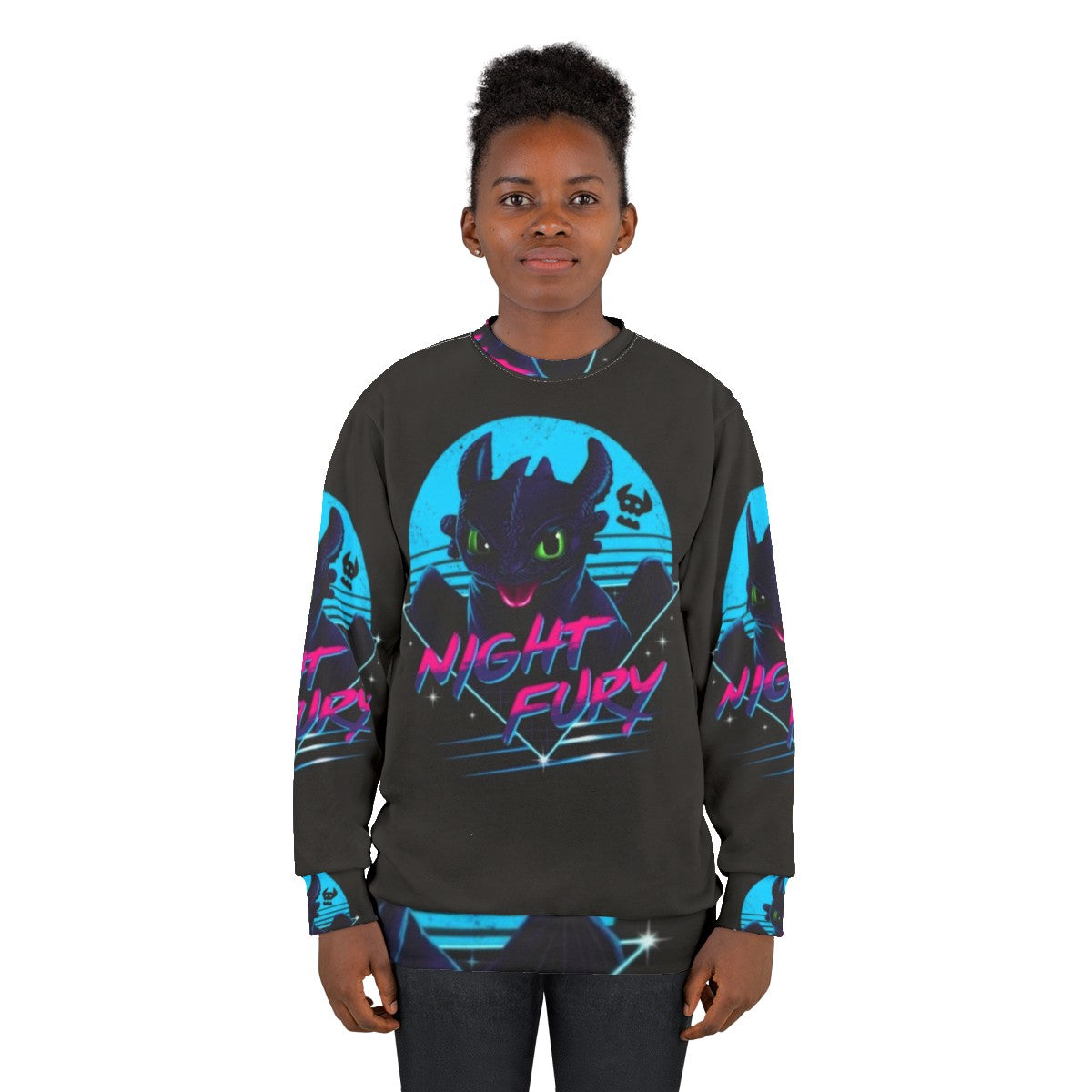 Toothless Night Fury Sweatshirt - HTTYD Inspired Galaxy Hoodie - women