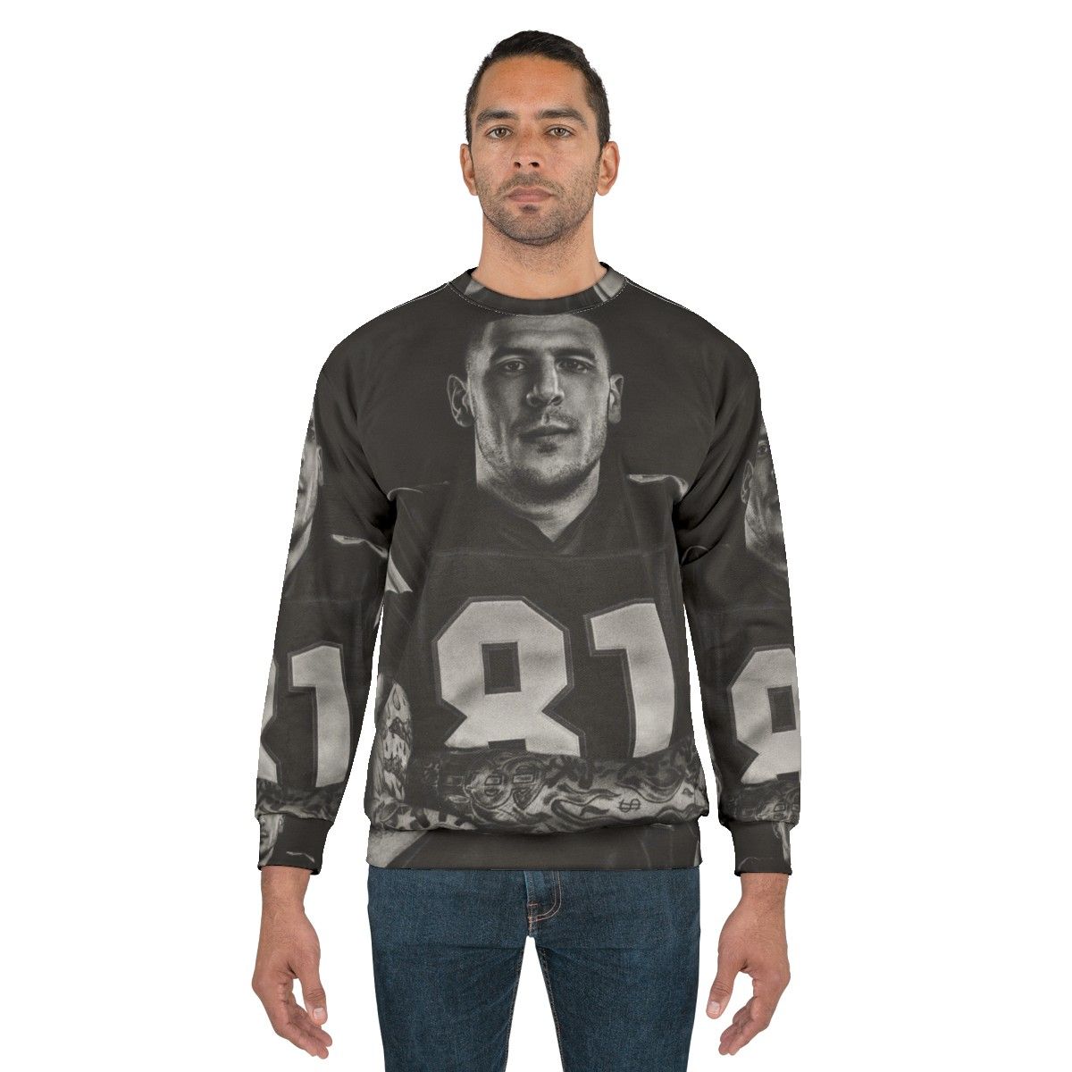 Aaron Hernandez NFL Football Sweatshirt - men