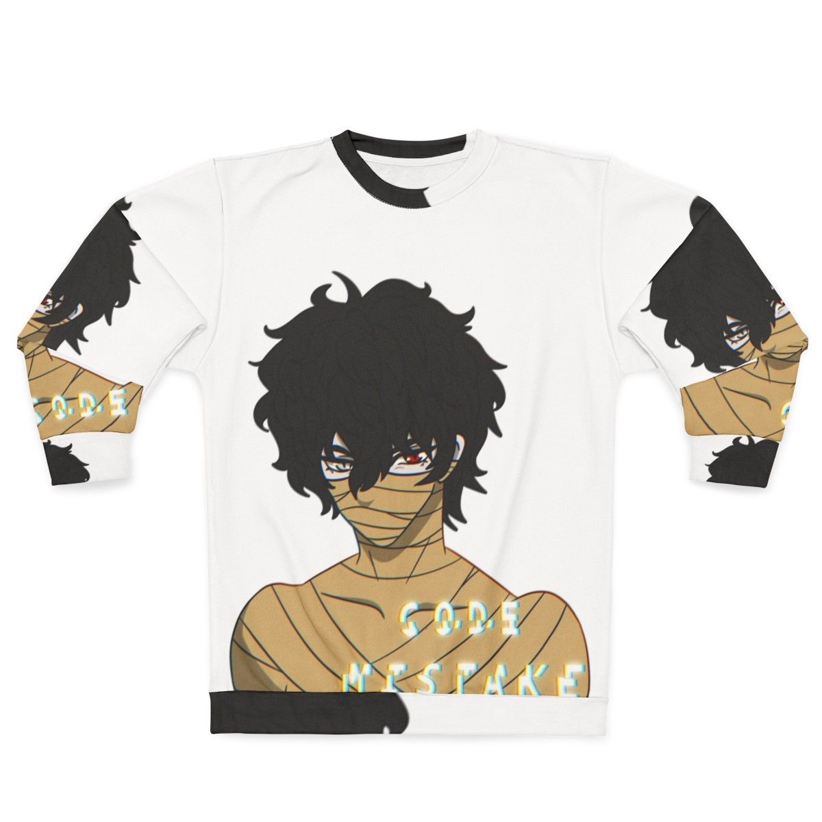 Corpse Code Mistake Sweatshirt with Anime Peeker Design