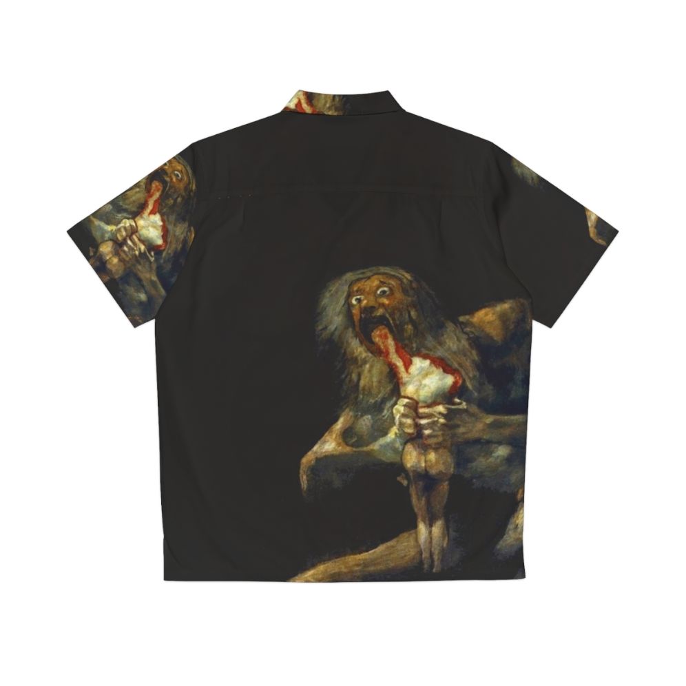 Saturn devouring his son mythological creature Hawaiian shirt - Back