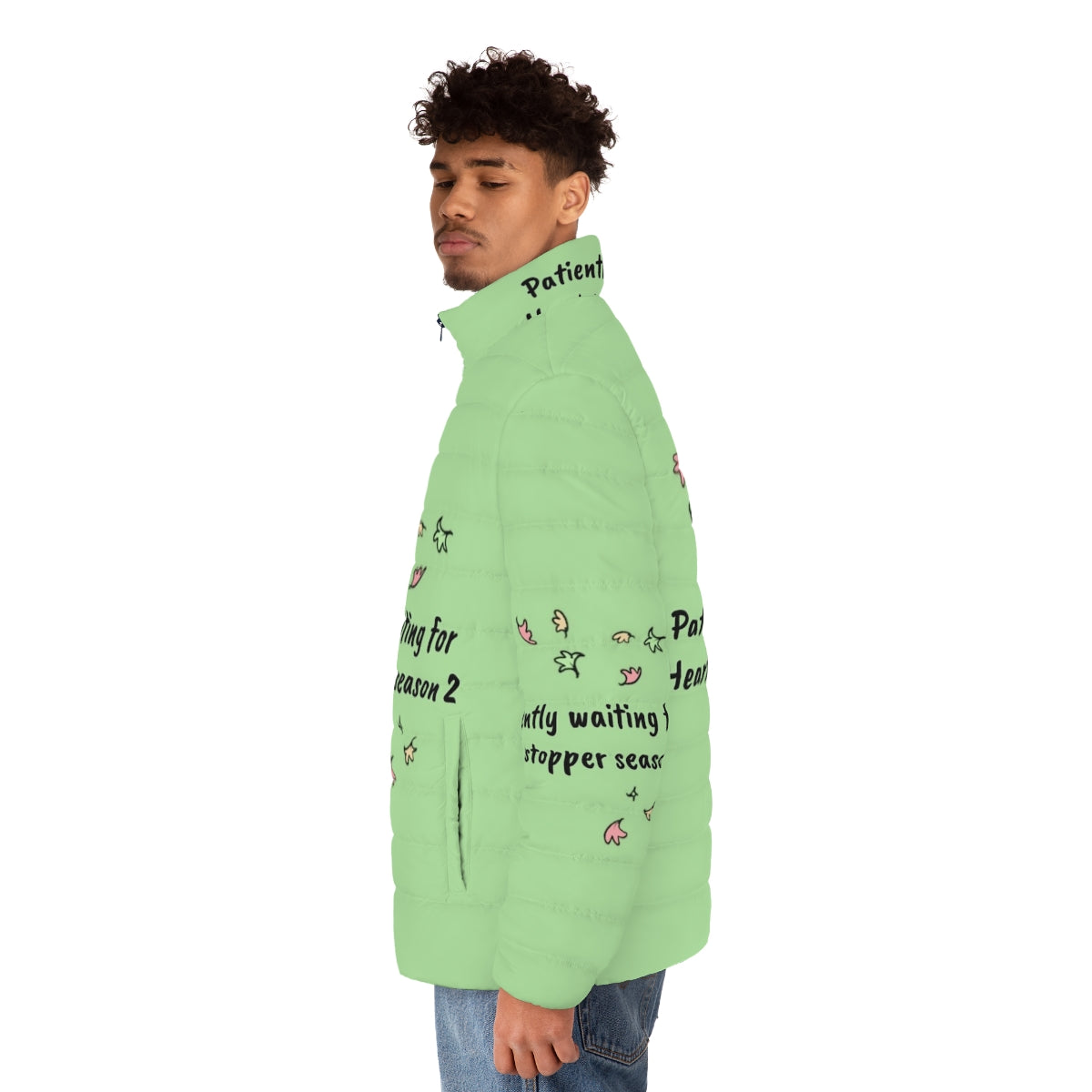 Heartstopper Season 2 Puffer Jacket featuring Nick and Charlie - men side left