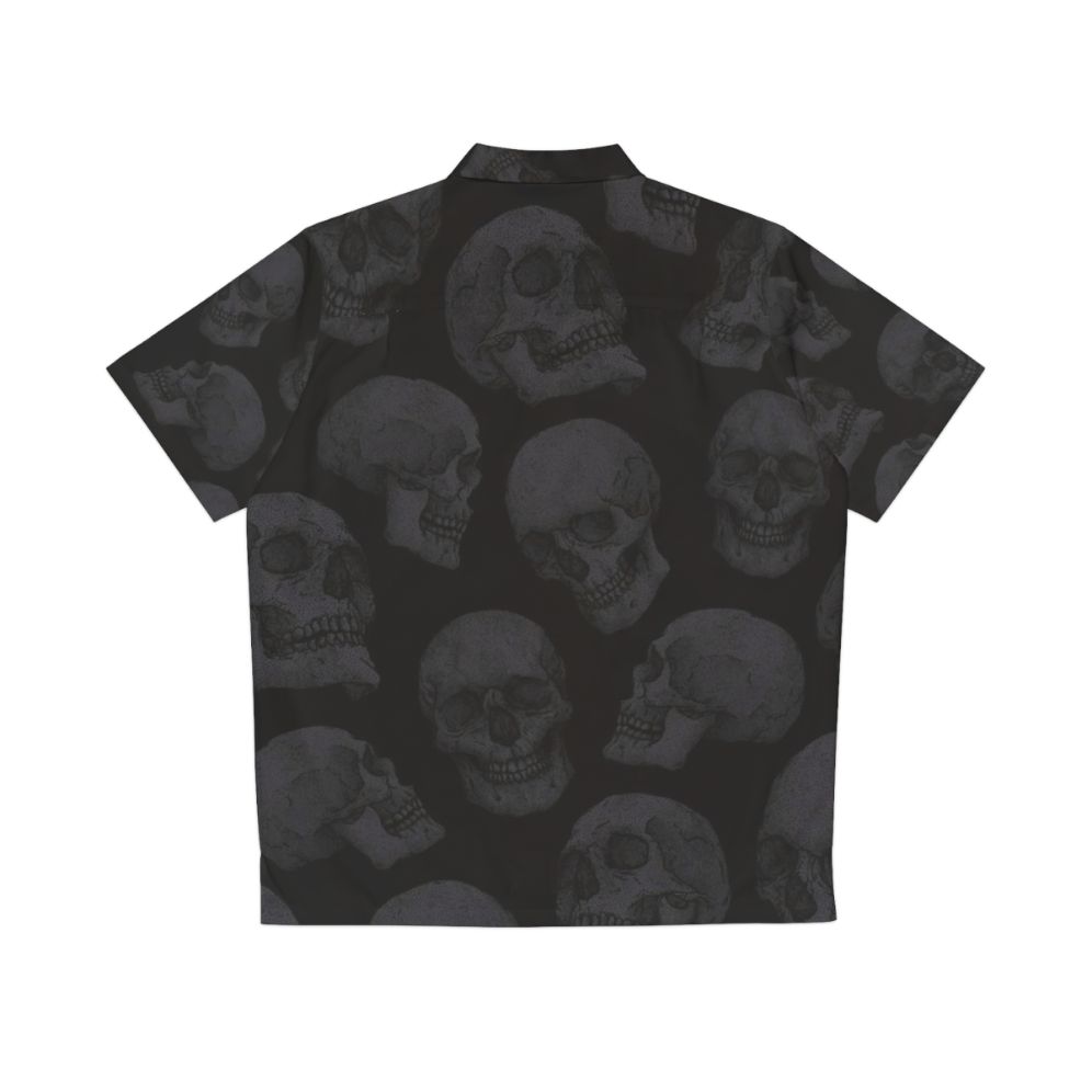 Skull Hawaiian Shirt - Gothic Inspired Tropical Print - Back