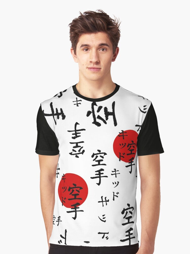 Karate Kid graphic t-shirt featuring Lucas from Stranger Things - Men