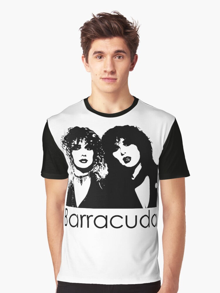 Retro barracuda graphic t-shirt with a vintage 70s design - Men