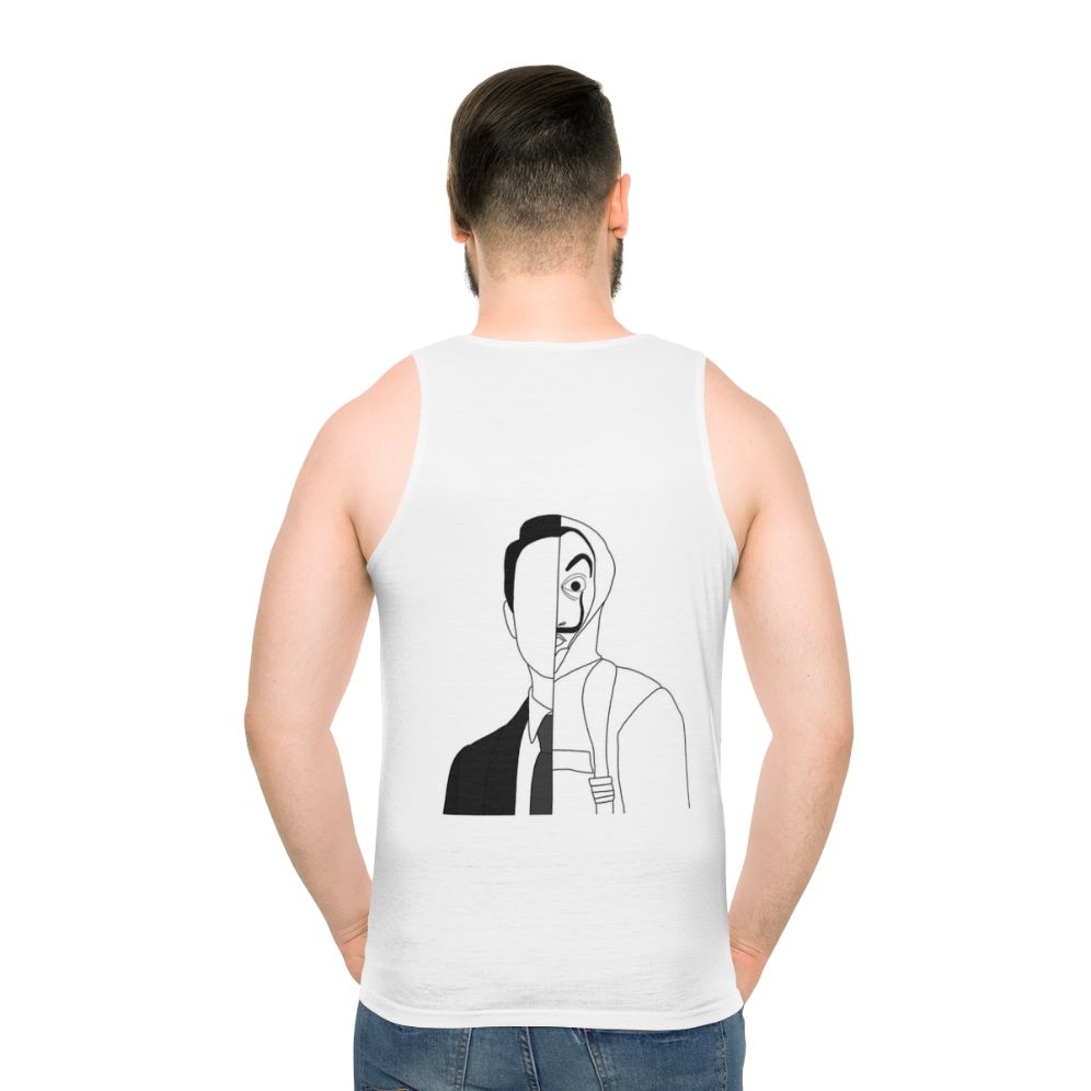 Berlin Money Heist Unisex Tank Top - men back