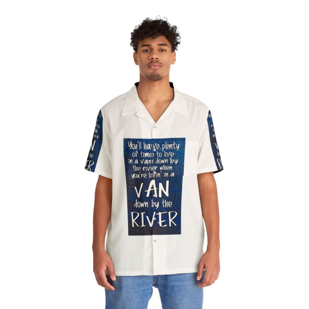 Van Down By The River Chris Farley Hawaiian Shirt - People Front