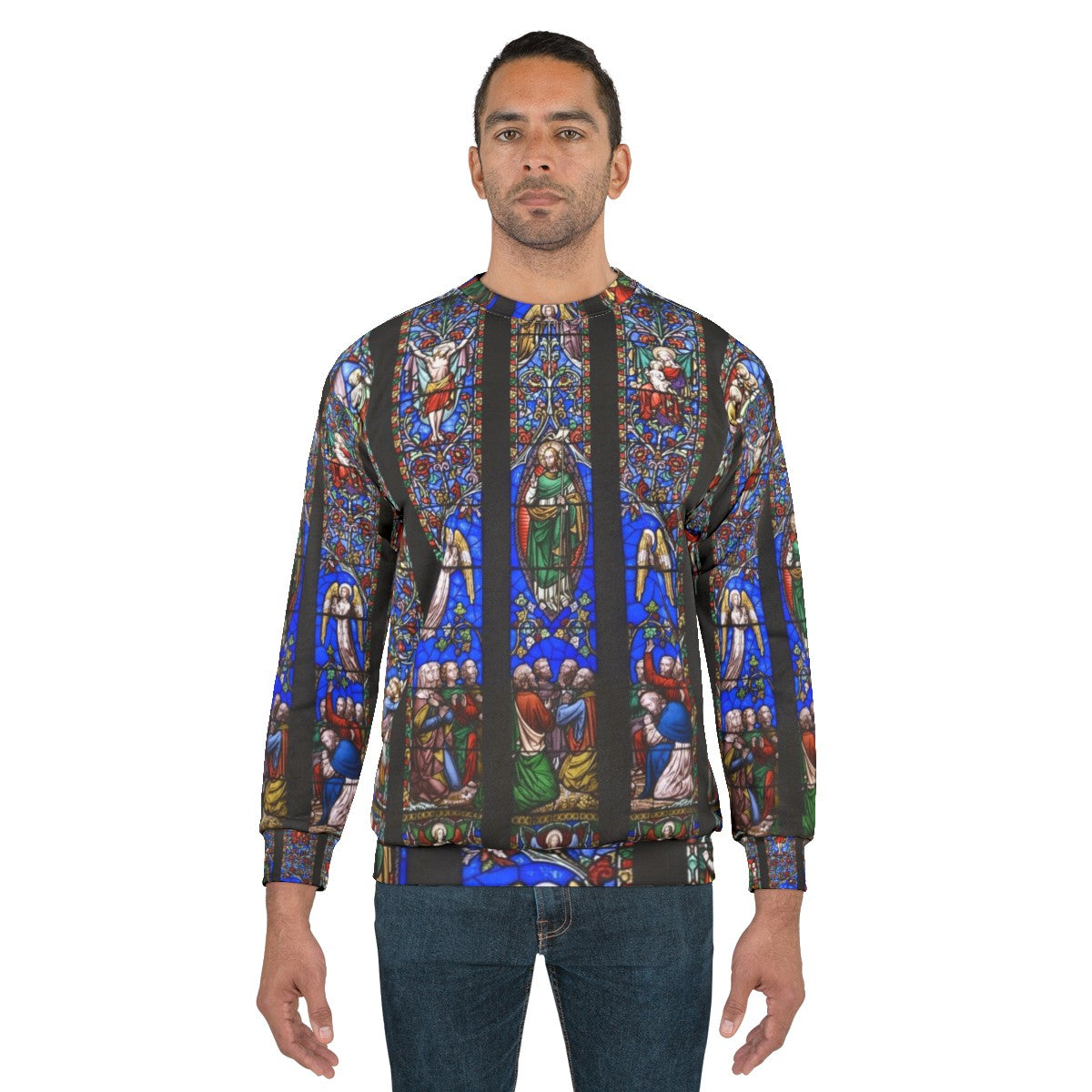 Church Stained Glass Window Sweatshirt - men