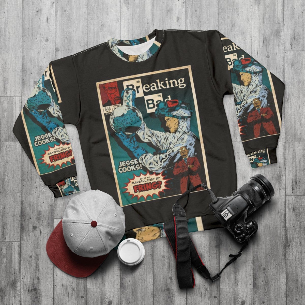 Vintage Breaking Bad Heisenberg Sweatshirt - flat lay