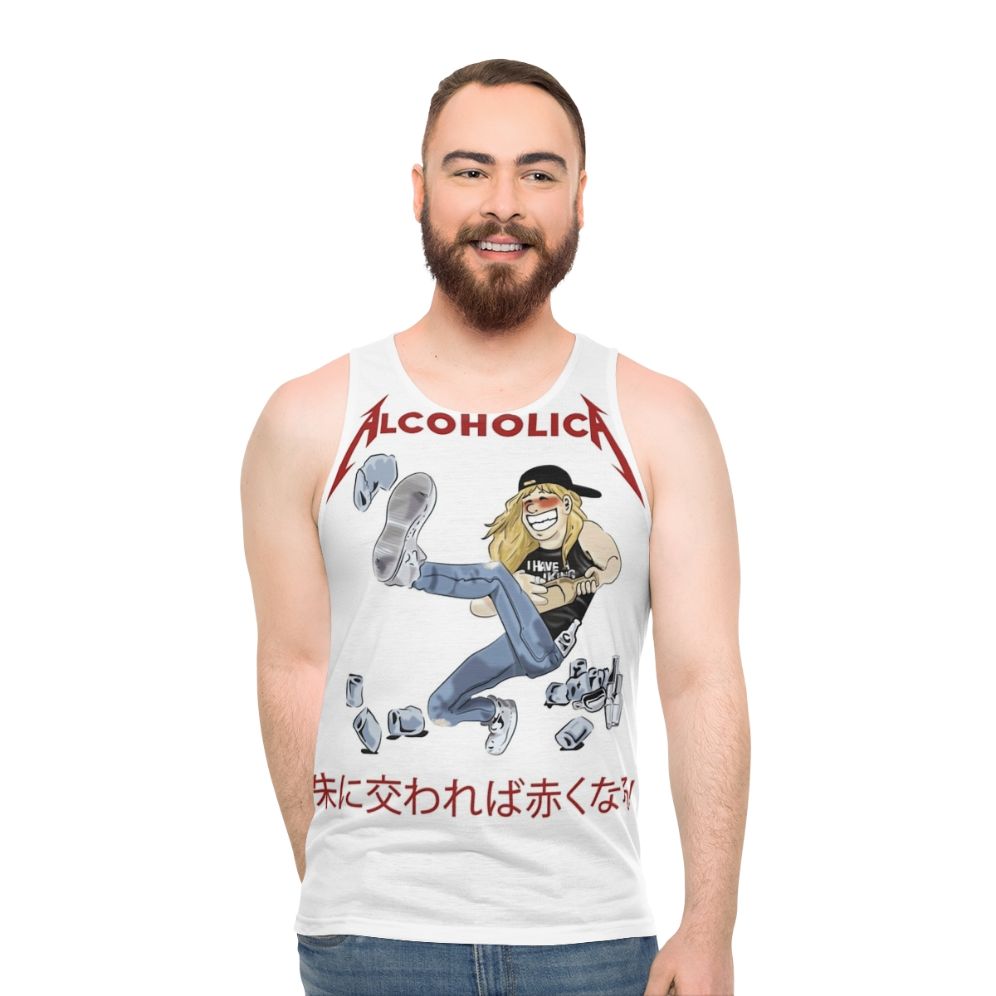 Alcoholica band logo unisex tank top - men