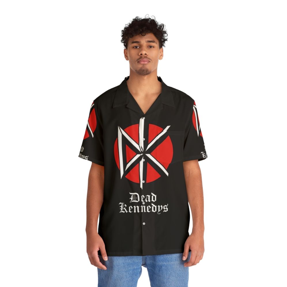 Dead Kennedys Hawaiian Shirt with Iconic Band Logo - People Front