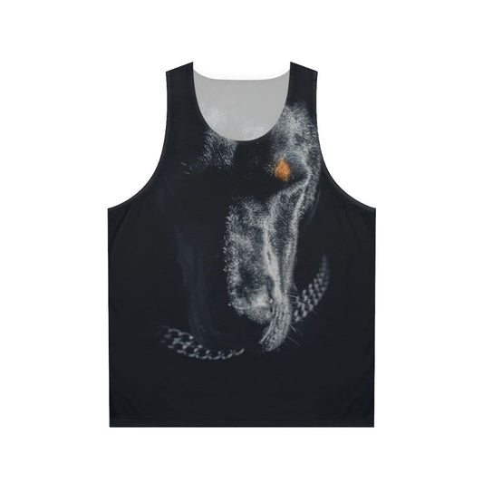 Doberman dog on a unisex tank top