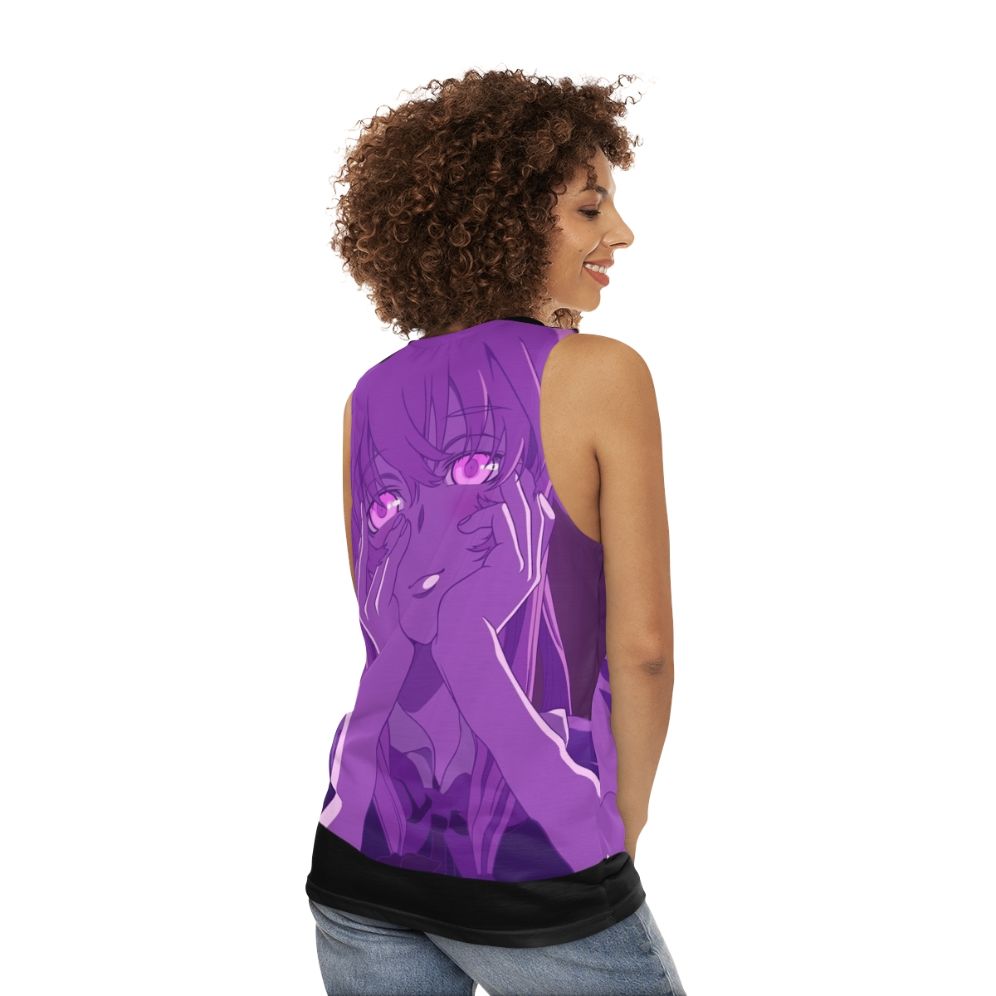 Yuno Gasai Mirai Nikki Anime Unisex Tank Top - women back