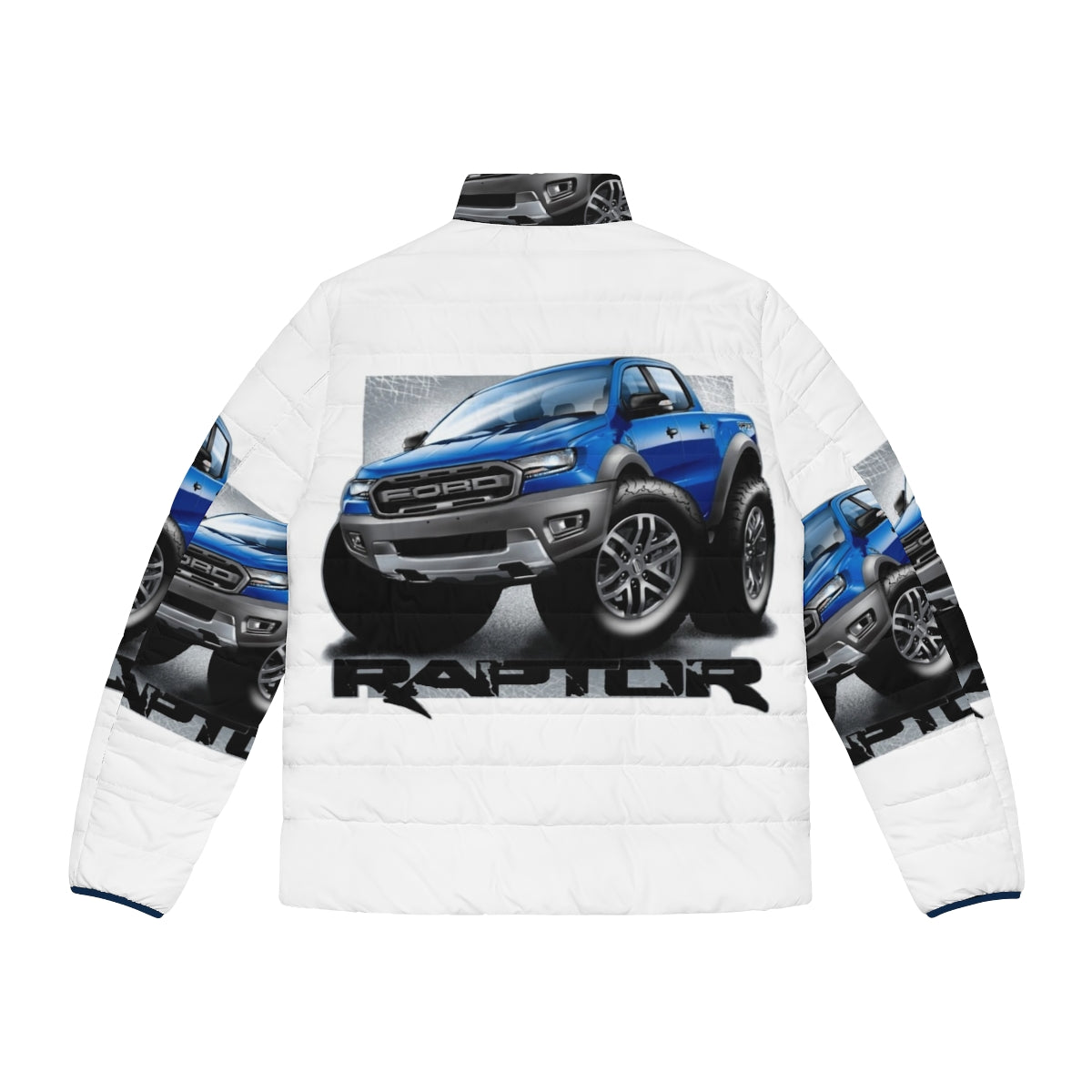 Ford Ranger Raptor puffer jacket with a rugged, off-road inspired design - Back