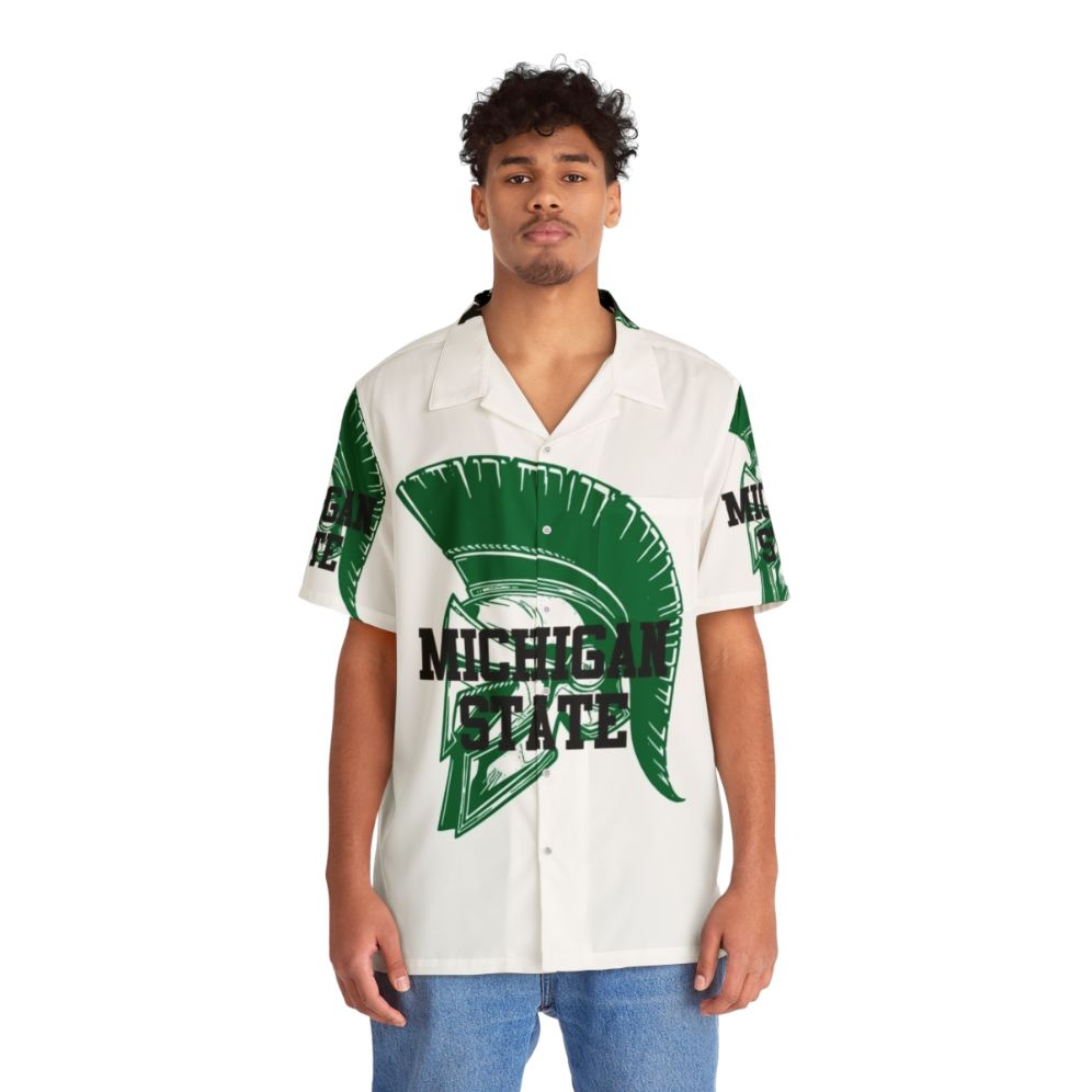 Michigan State Hawaiian Shirt - People Front