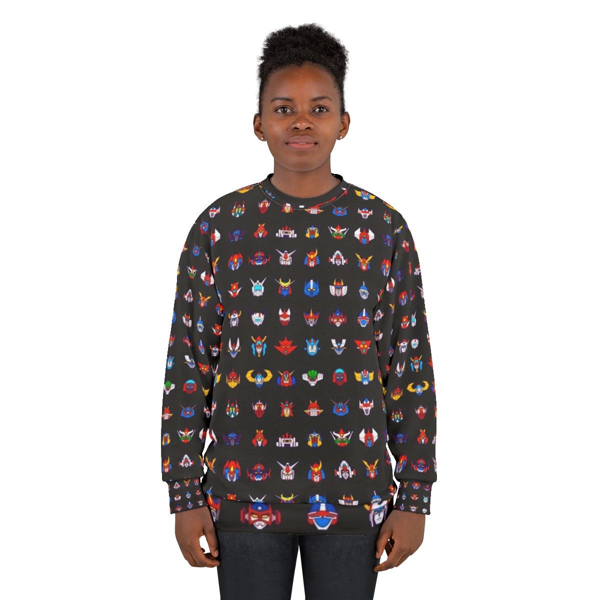 Retro robots 70s sweatshirt - women