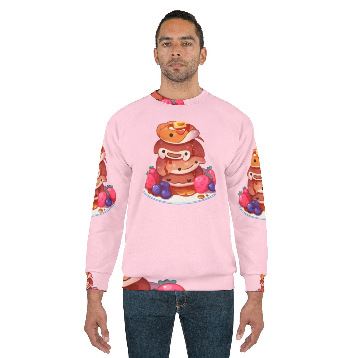 Fluffy sea pancakes cownose ray sweatshirt - men