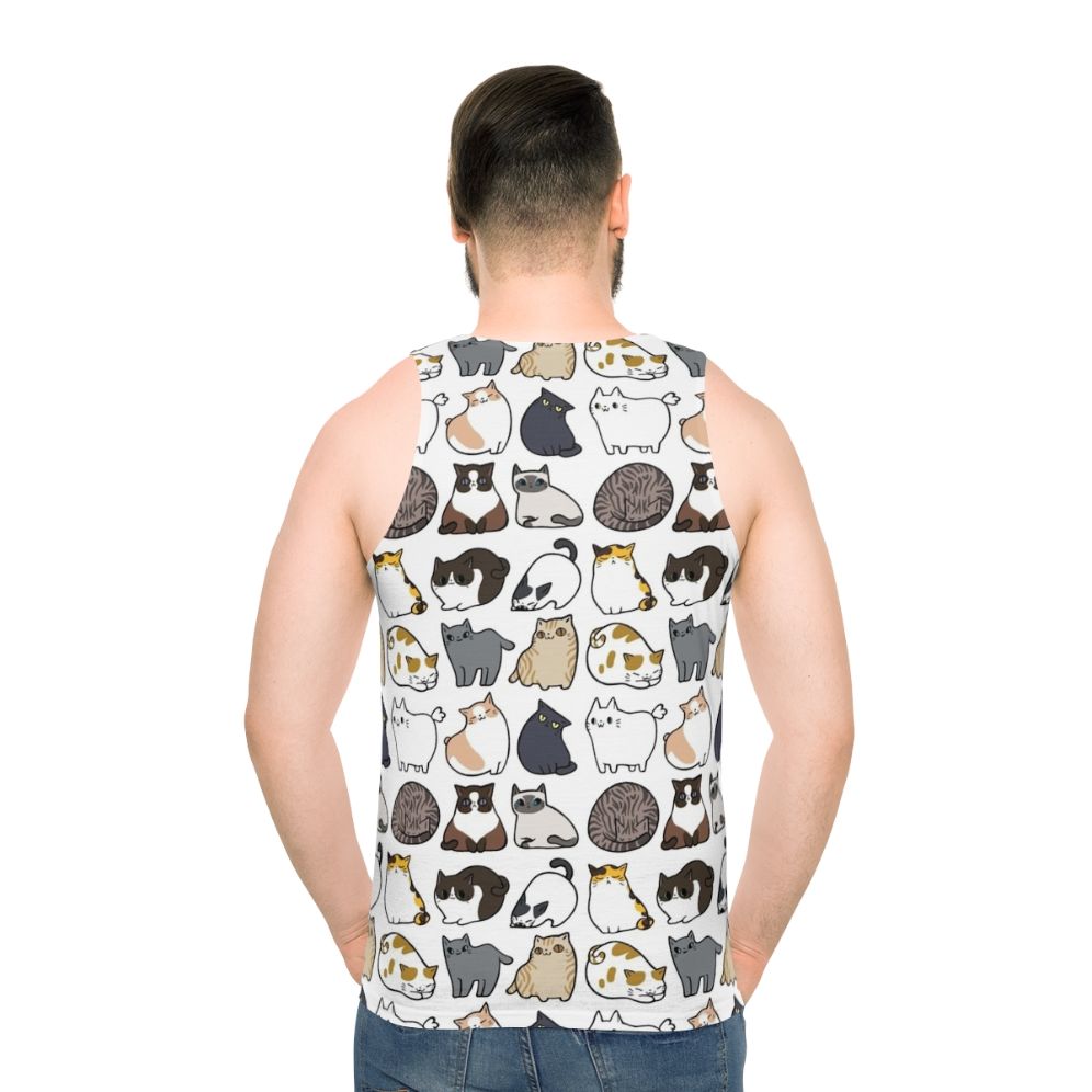 Unisex Cats Tank Top - men back