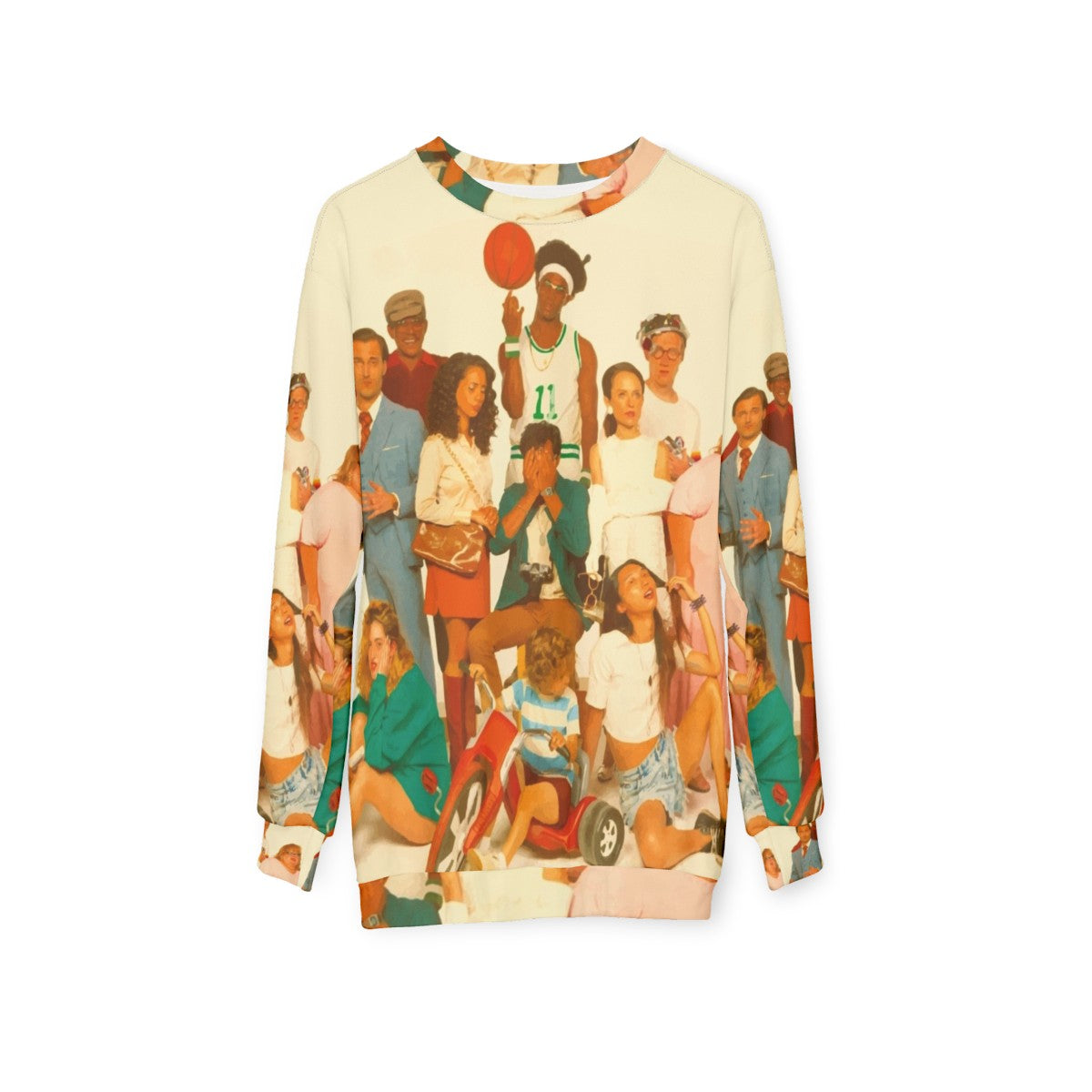 Glass Animals "How To Be A Human Being" Colorful Sweatshirt - hanging