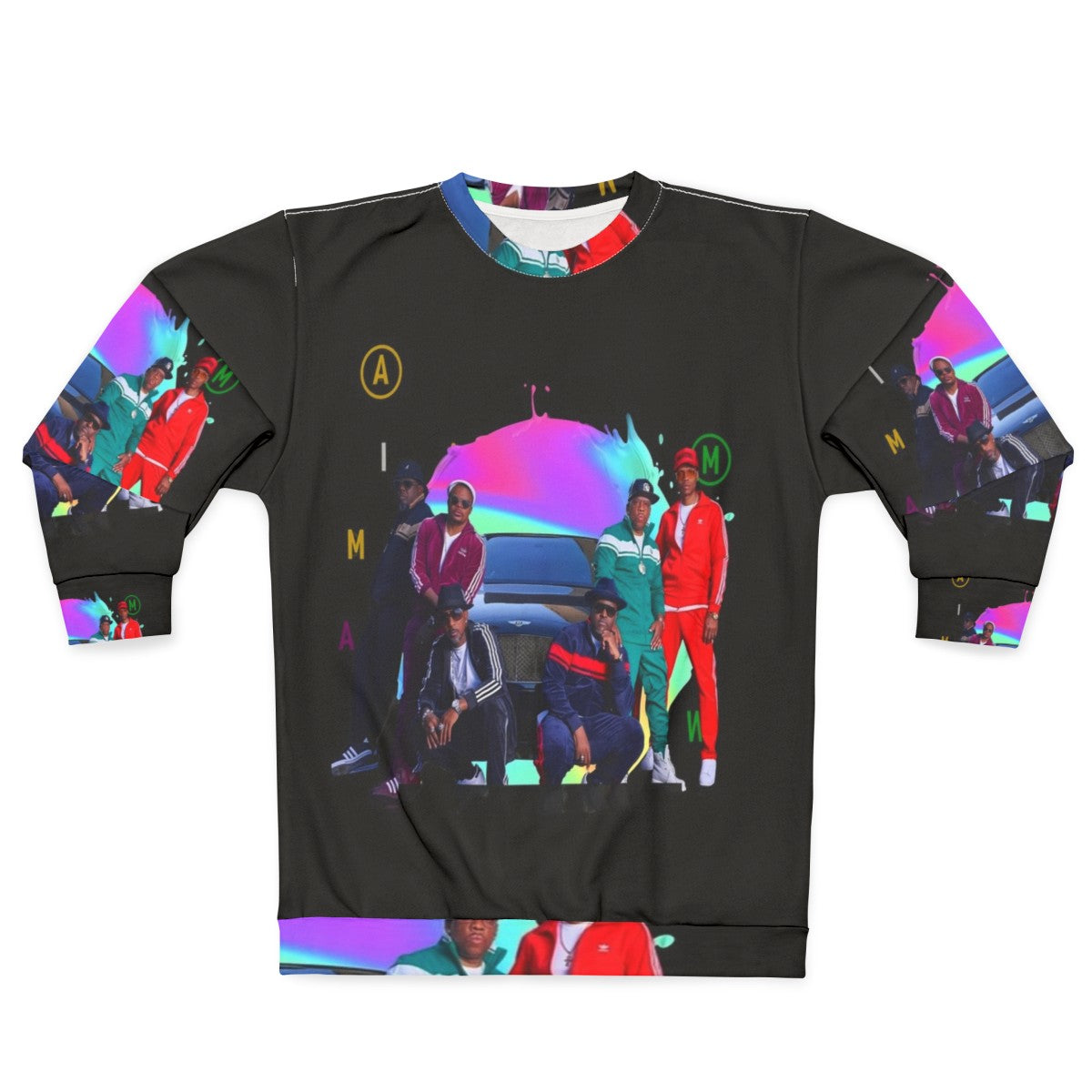 New Edition Retro Sweatshirt featuring 80s fashion and Bell Biv Devoe inspired design