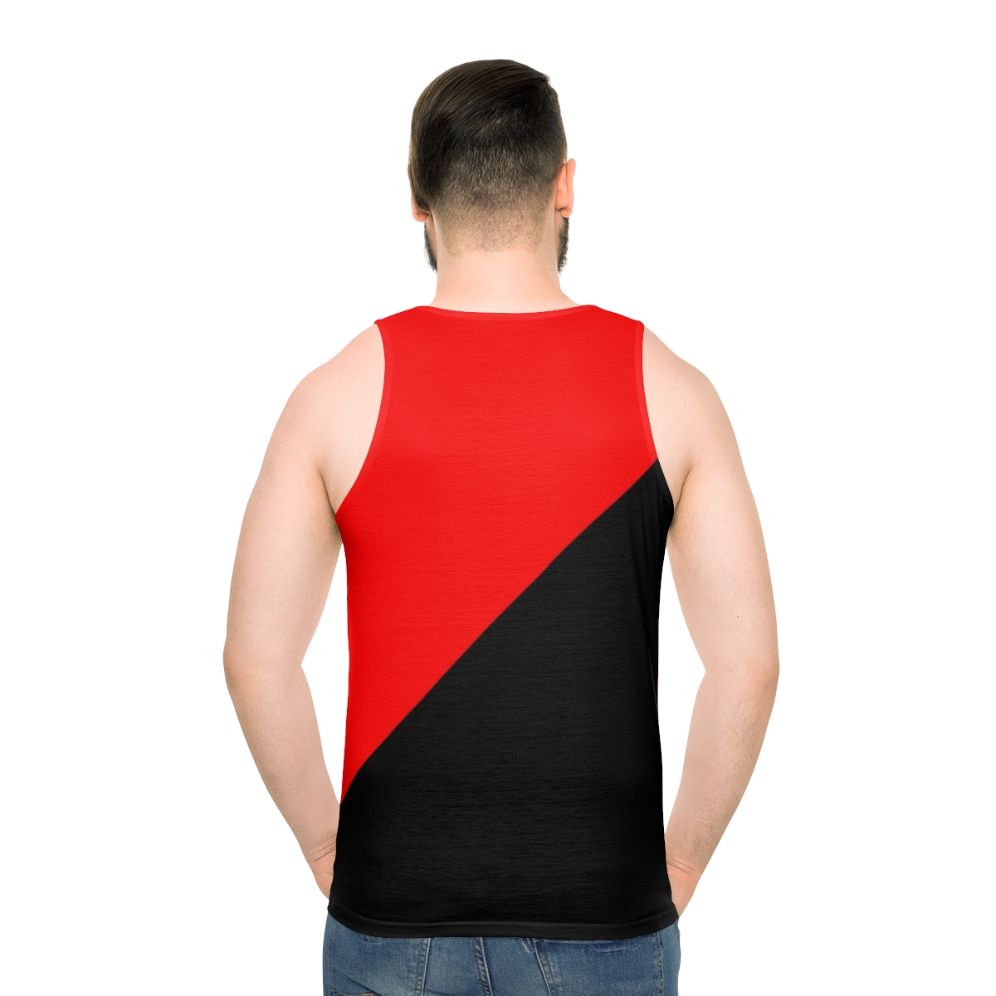 Anarcho-communism revolutionary flag unisex tank top - men back