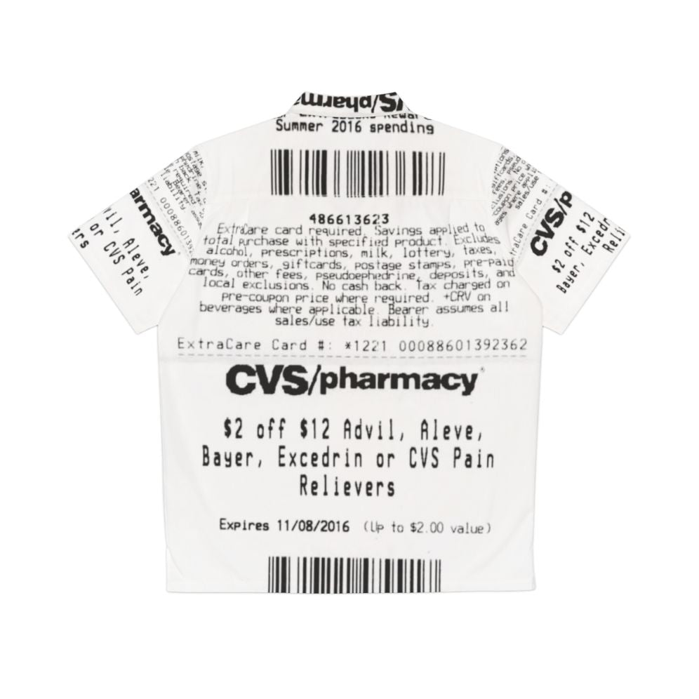 CVS Receipt Hawaiian Shirt - Patriotic and Unique Military Style - Back