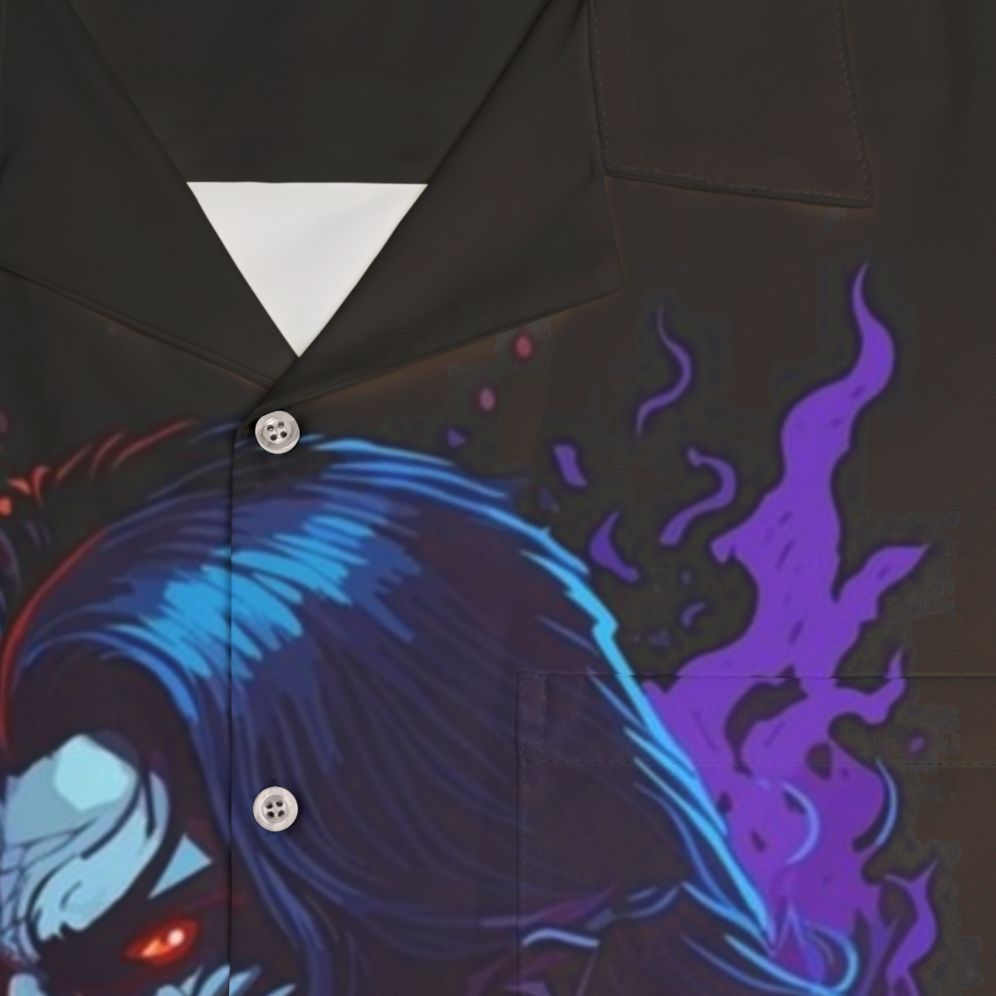 Castlevania Lord Dracula Hawaiian Shirt - Detail