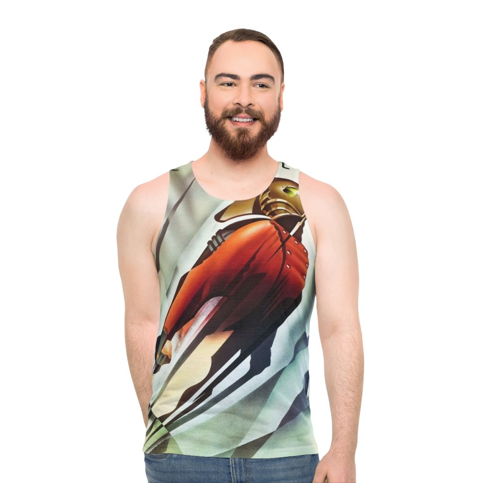 Rocketeer superhero 90s movie unisex tank top - men