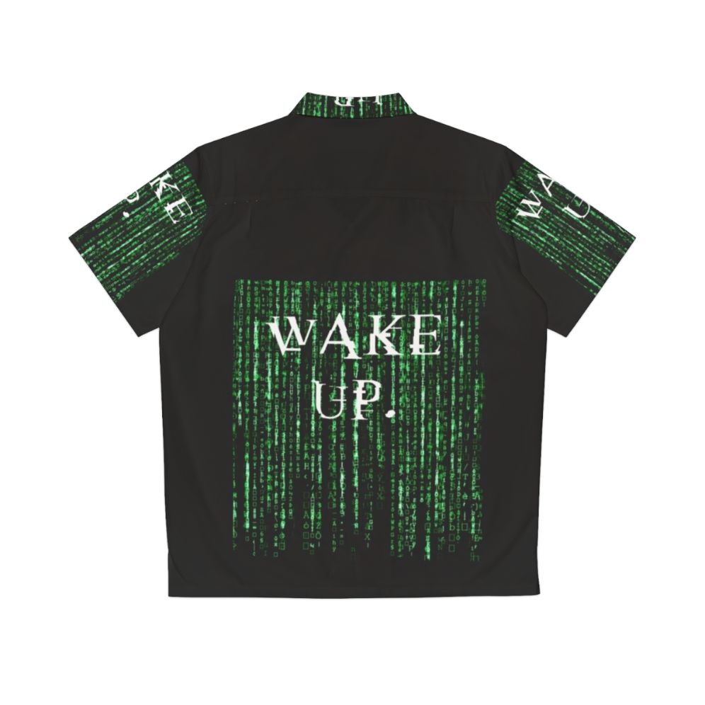 Matrix Wake Up Neo Hawaiian Shirt - Back