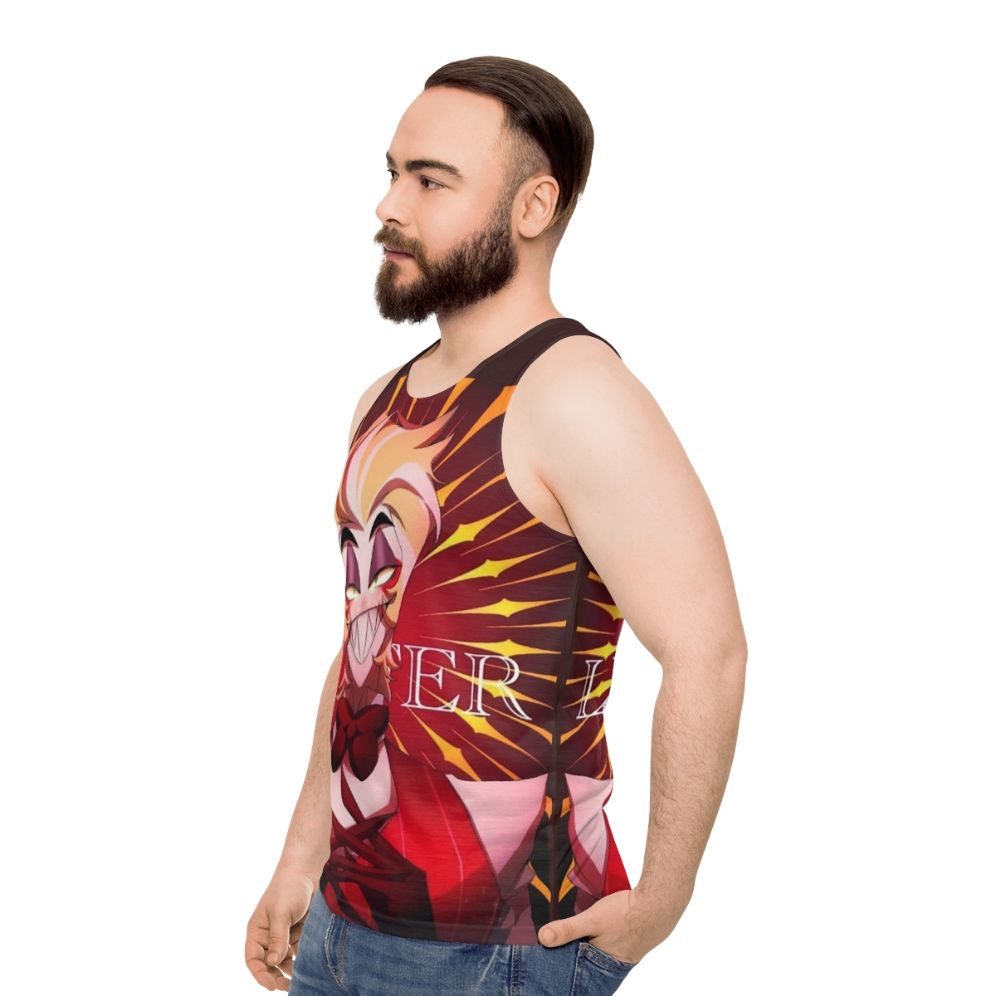 Hazbin Hotel Lucifer Morningstar Unisex Tank Top - men side