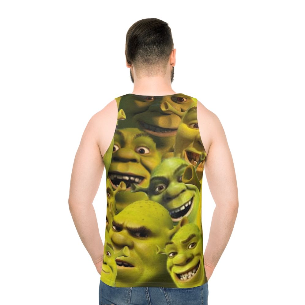 Shrek-inspired unisex tank top - men back