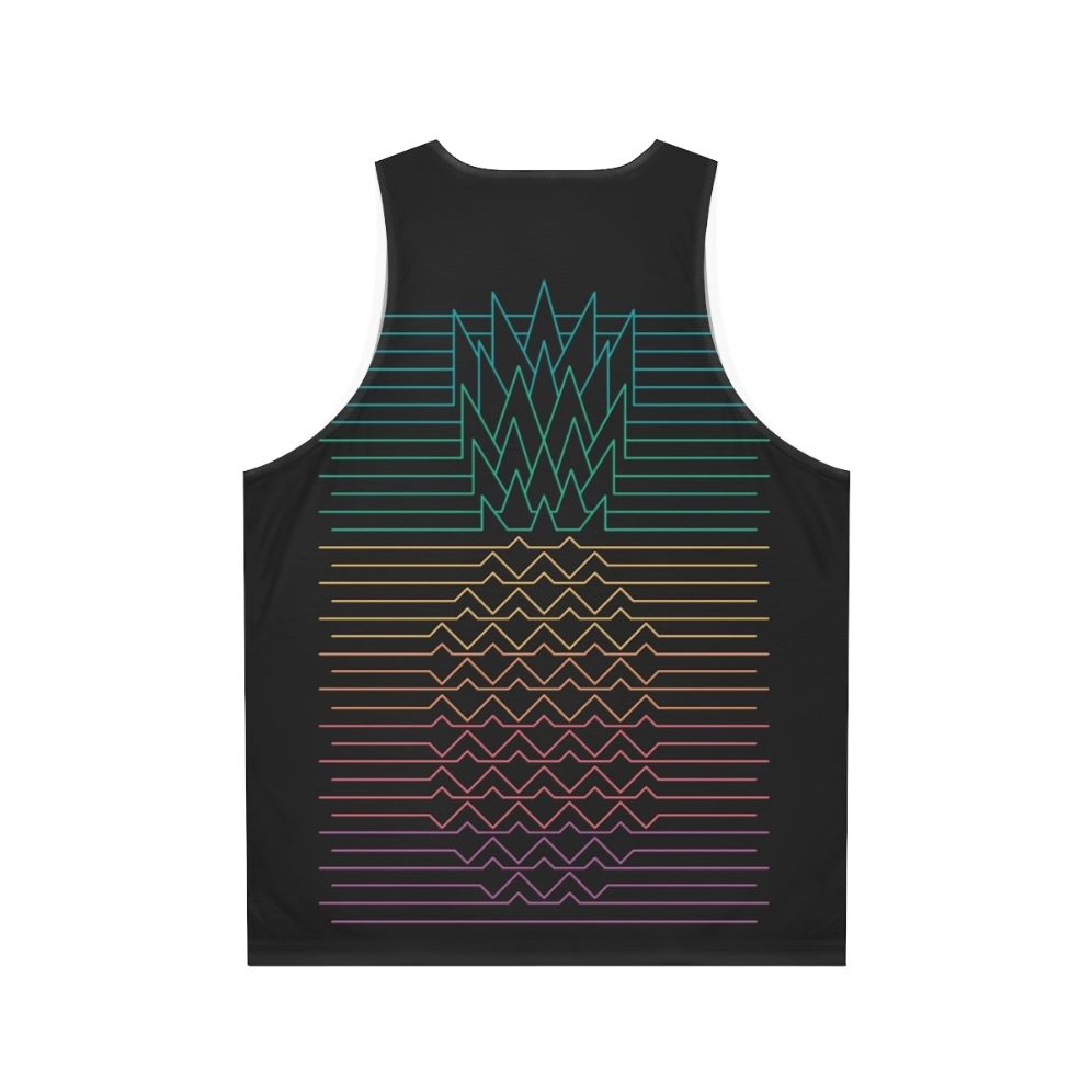 Hala Kahiki Unisex Tank Top with Tropical, Minimalist, and Retro-Inspired Design - Back