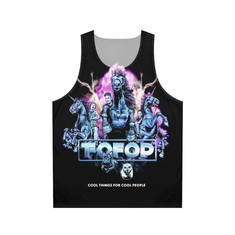 Podcast Fan Unisex Tank Top featuring Tofop Fofop Cool Things design