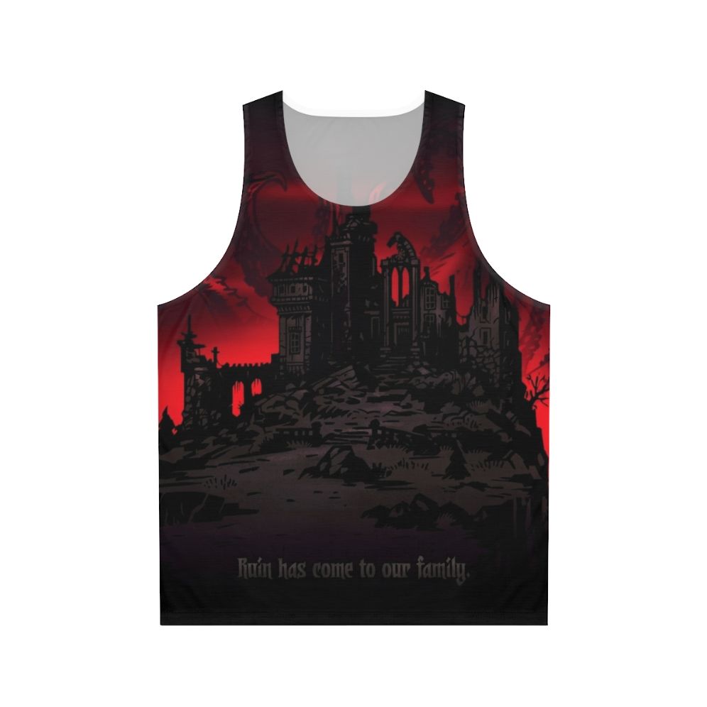 Gothic Lovecraft inspired unisex tank top with occult and dark fashion design