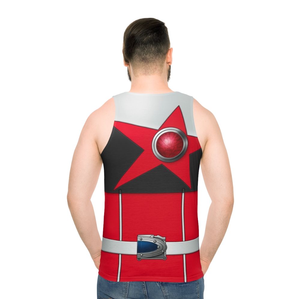 Shishired Unisex Tank Top with Kyuranger Super Sentai Space Stars - men back