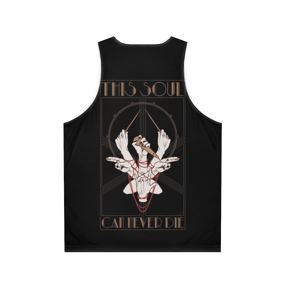 Unisex tank top with mystical art nouveau design - Back