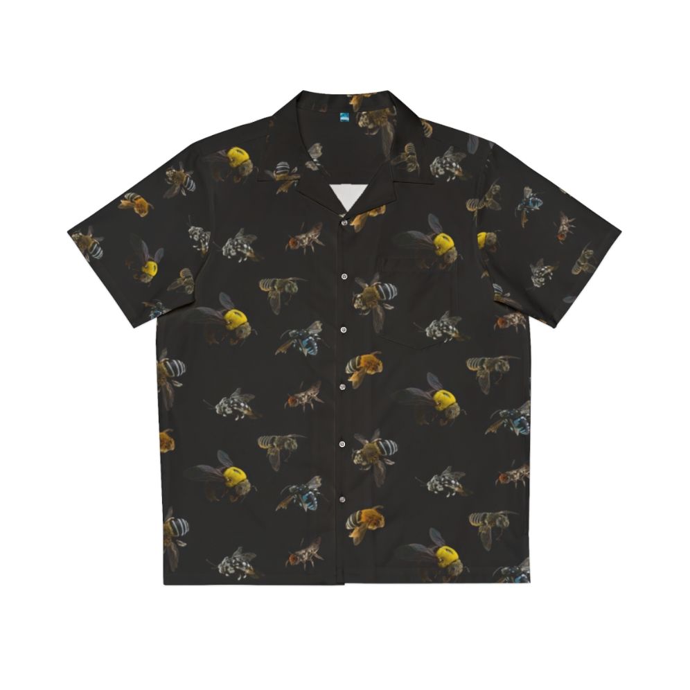 Native Australian Bees Pattern Hawaiian Shirt