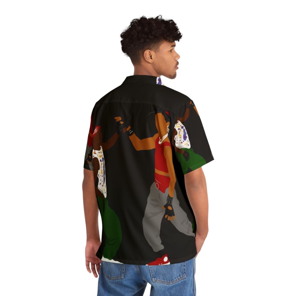 Breakdancing Hawaiian Shirt with Hip Hop and Music Inspired Design - People Back