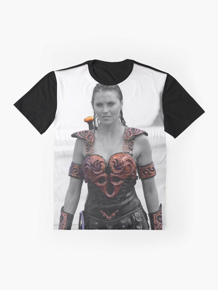 Xena Warrior Princess graphic design t-shirt - Flat lay