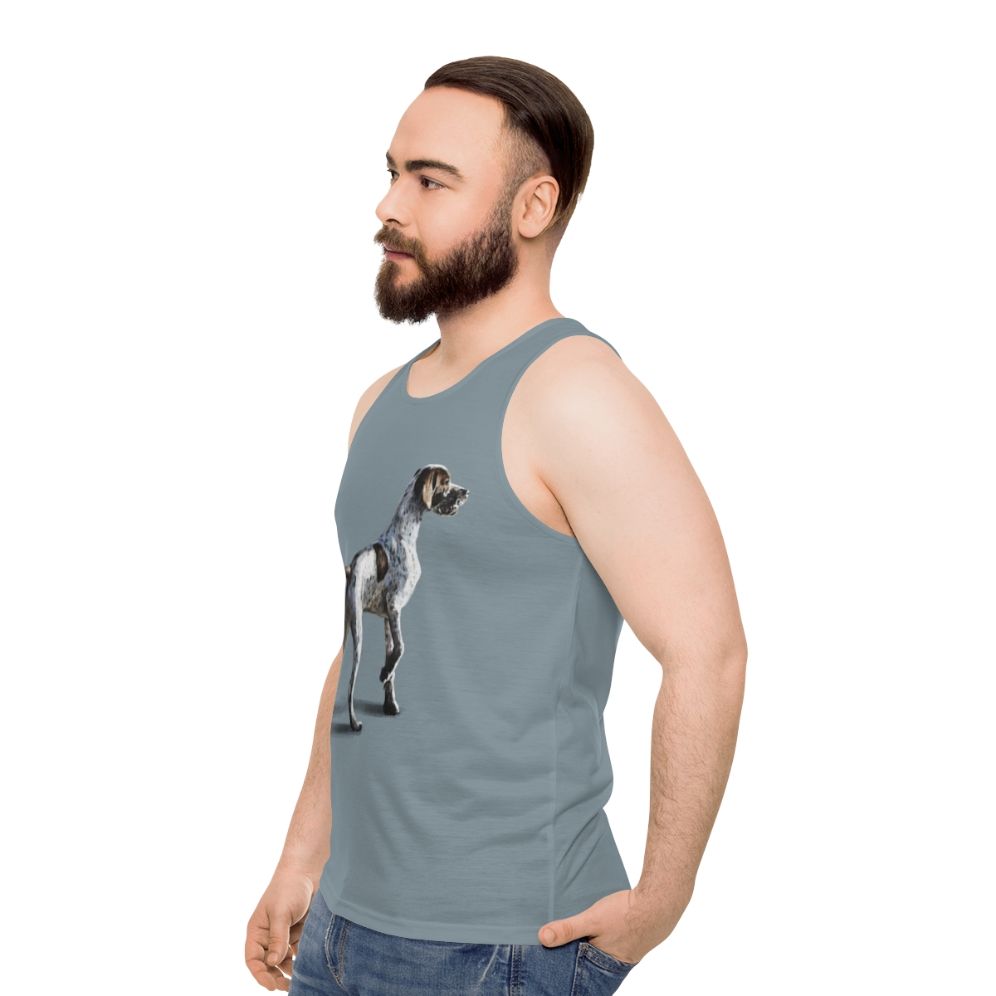 Pointer Unisex Tank Top - men side