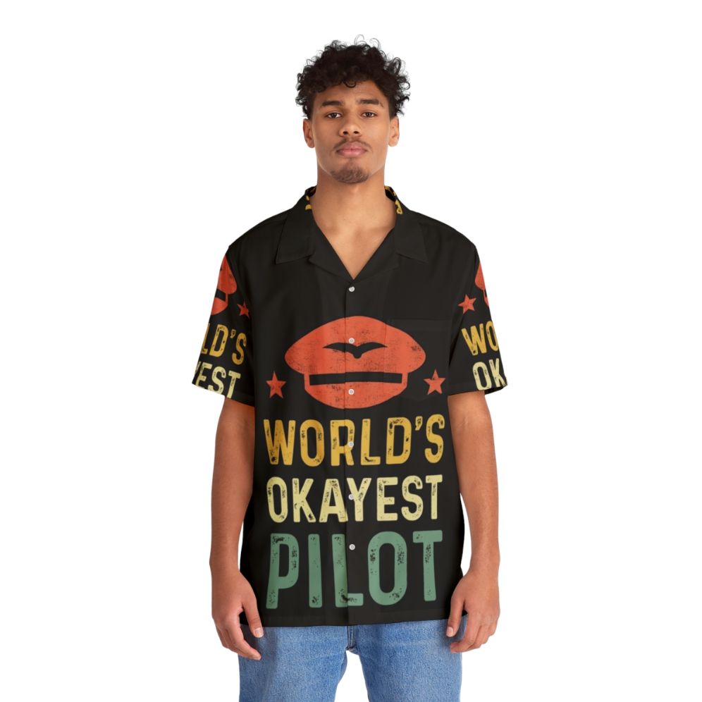 Worlds Okayest Hawaiian Shirt - People Front