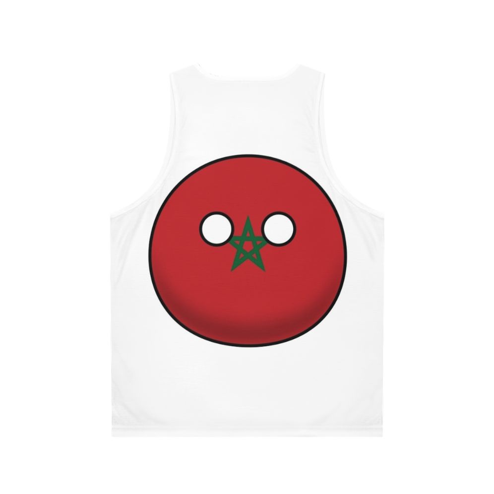 Morocco Countryball Unisex Tank Top - Back