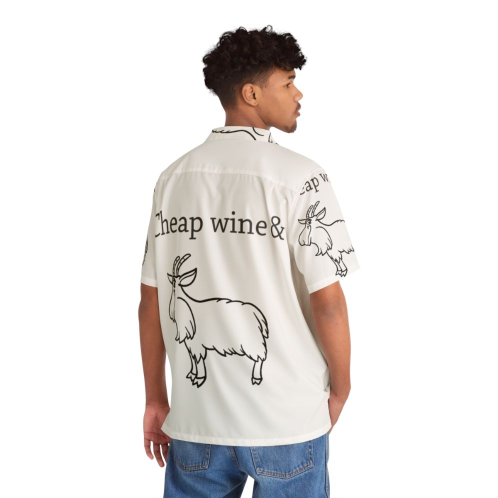 Funny cheap Hawaiian shirt with a three-legged goat design - People Back