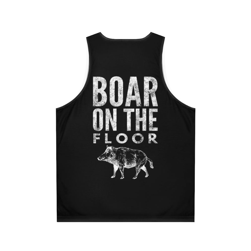 Boar print unisex tank top inspired by Succession TV show - Back