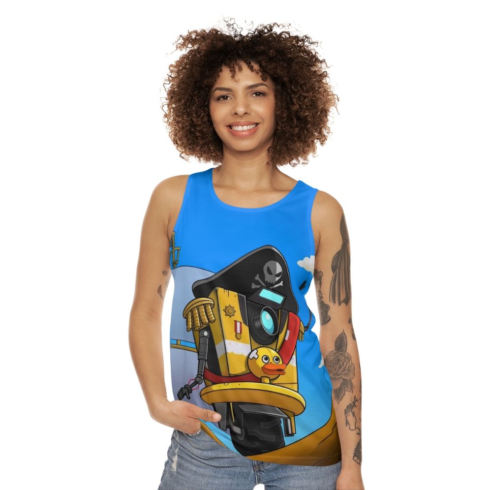 Borderlands Claptrap Pirate Minion Unisex Tank Top - women