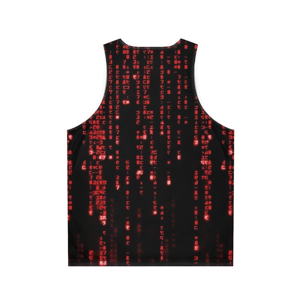 Matrix Code Unisex Tank Top - Back